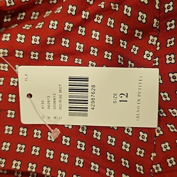 💕MAEVE ANTHRO💕 Farida Mock Neck Jumpsuit ~ Micro-Floral Retro Print 12 NWT - Picture 12 of 15